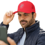 Boné Americano com tela Vermelho02