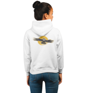 Moletom com Zíper Feminino - Edição Coruja Voando