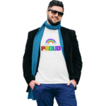 T-Shirt Plus Size LGBT Proud Branco 01